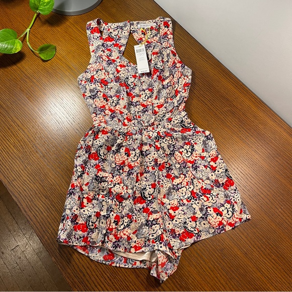 NWT | BCBGeneration Floral Romper - Picture 1 of 9